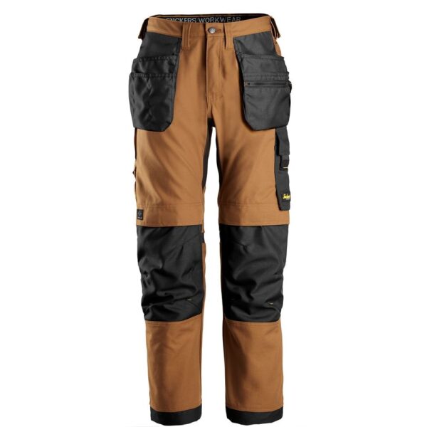 6224  AllroundWork, Pantalon de travail Snickers en tissu extensible, Canvas+